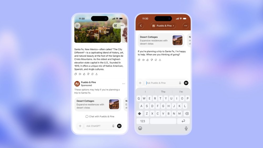 ChatGPT Ads - Visual showing discovery and opportunity for small and emerging brands