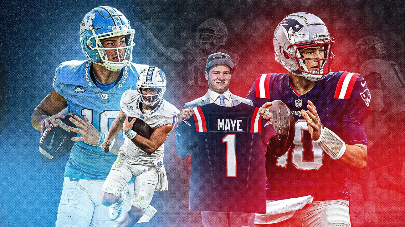 Drake-Maye-UNC-Patriots_Collage