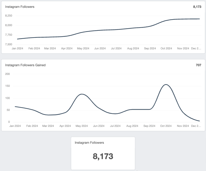 Follower Growth Rate Instagram KPIs
