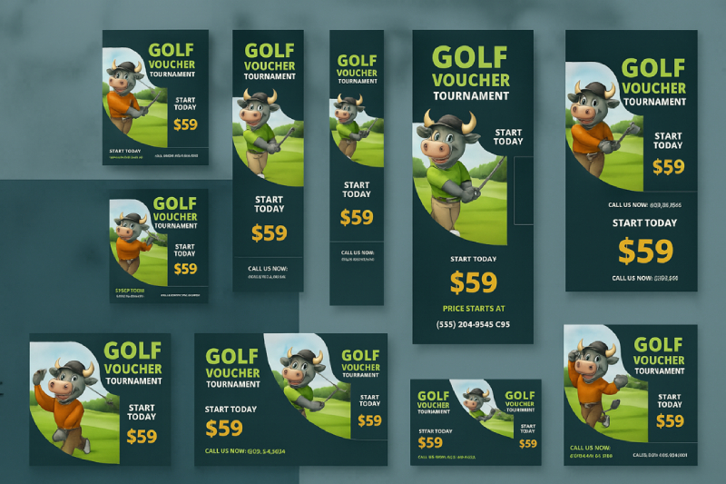 Golfing Banner Ads for Google Ads - Torro Media