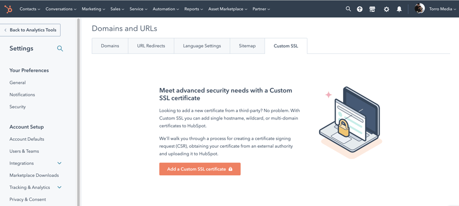 HubSpot-Security-SSL