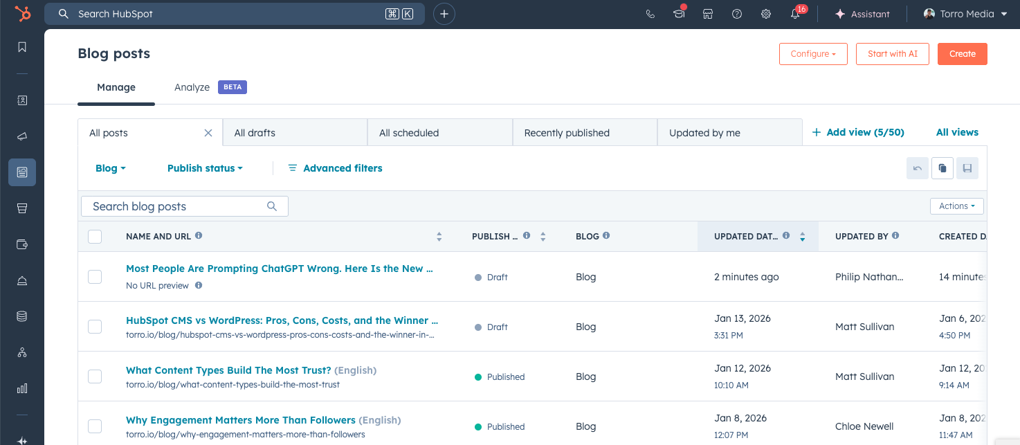 Hubspot-Blog Post Feature - Back-end