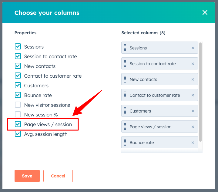 Hubspot-Pages-View-Per-Session-Add-Column-To-Report