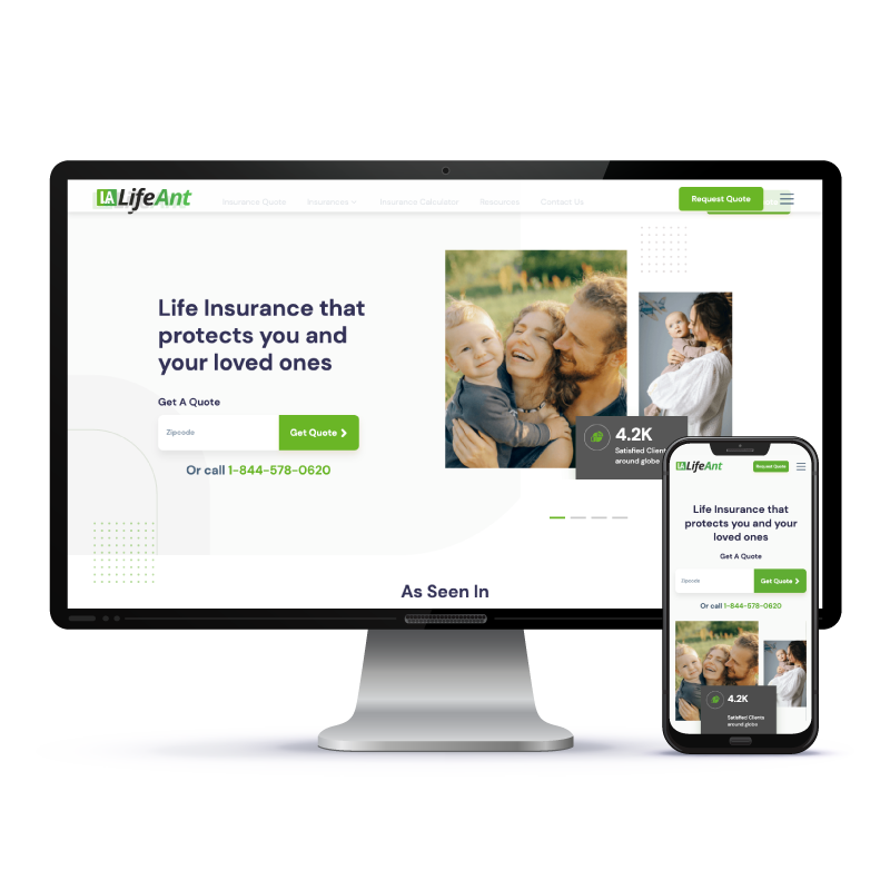 LifeAnt-Insurance-Web-Design