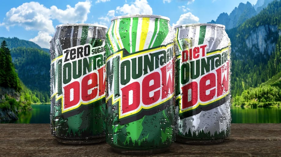 Mountain Dew Retro Rebrand 2024