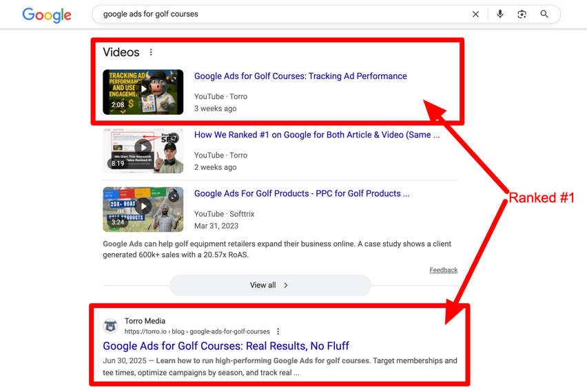 SEO-Torro-Media-Ranked-1-google-ads-for-golf-courses-Google-Search-07-24-2025_11_53_AM