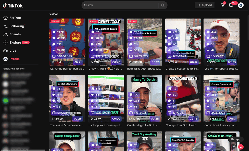 Sort-TikTok-Videos-Torro-Media-Account