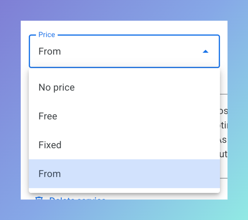 Step 5 Choose From for Pricing