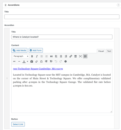 WordPress Backend
