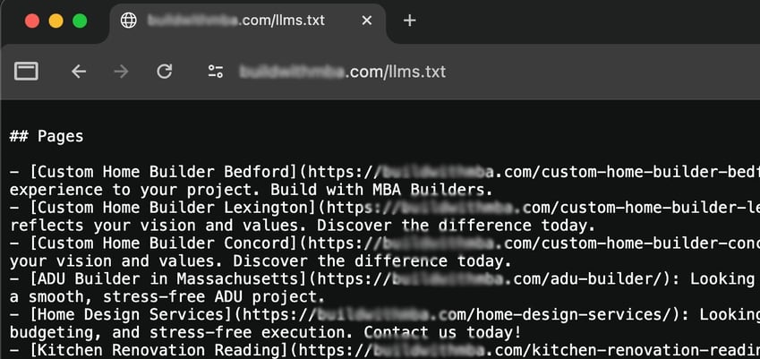 Wordpress LLMs.txt fIle plugin visual