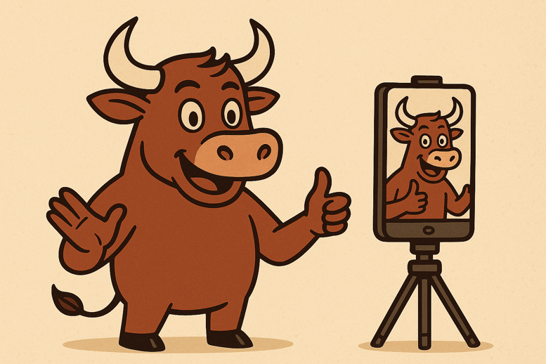 bull filming reel with hook