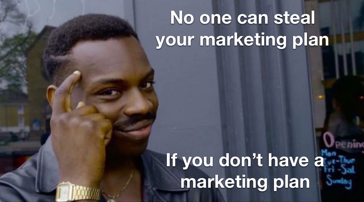 A marketing strategy using hilarious memes to reach target audience on social media