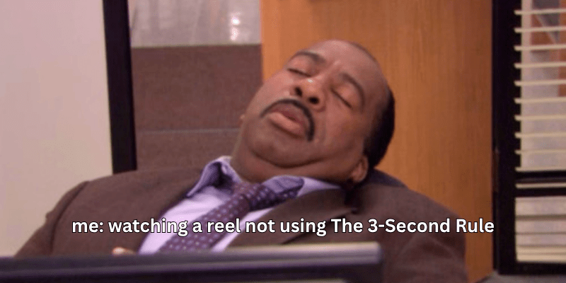 stanley asleep not using the 3 second rule