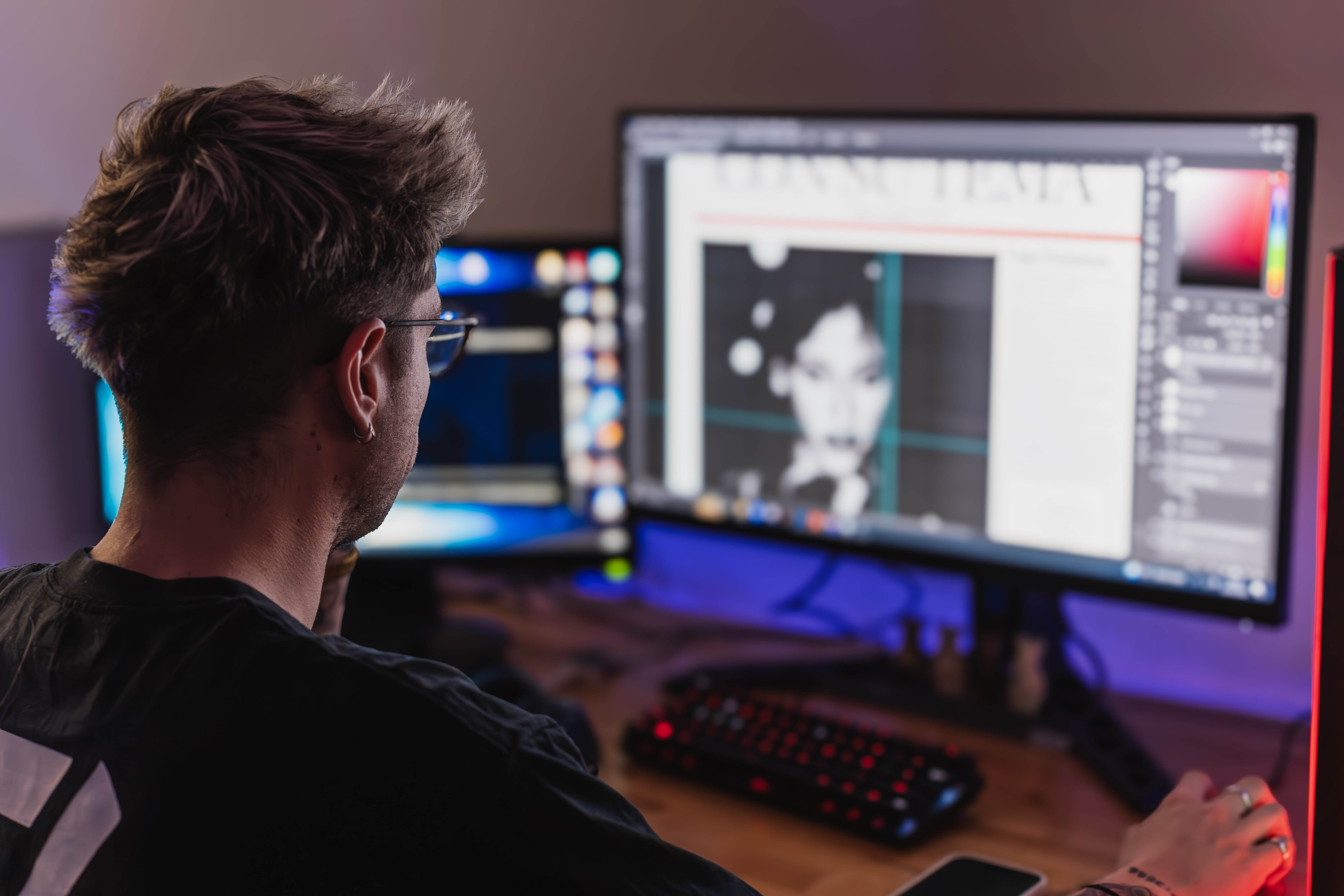 a person editing image file names on mac computer screen